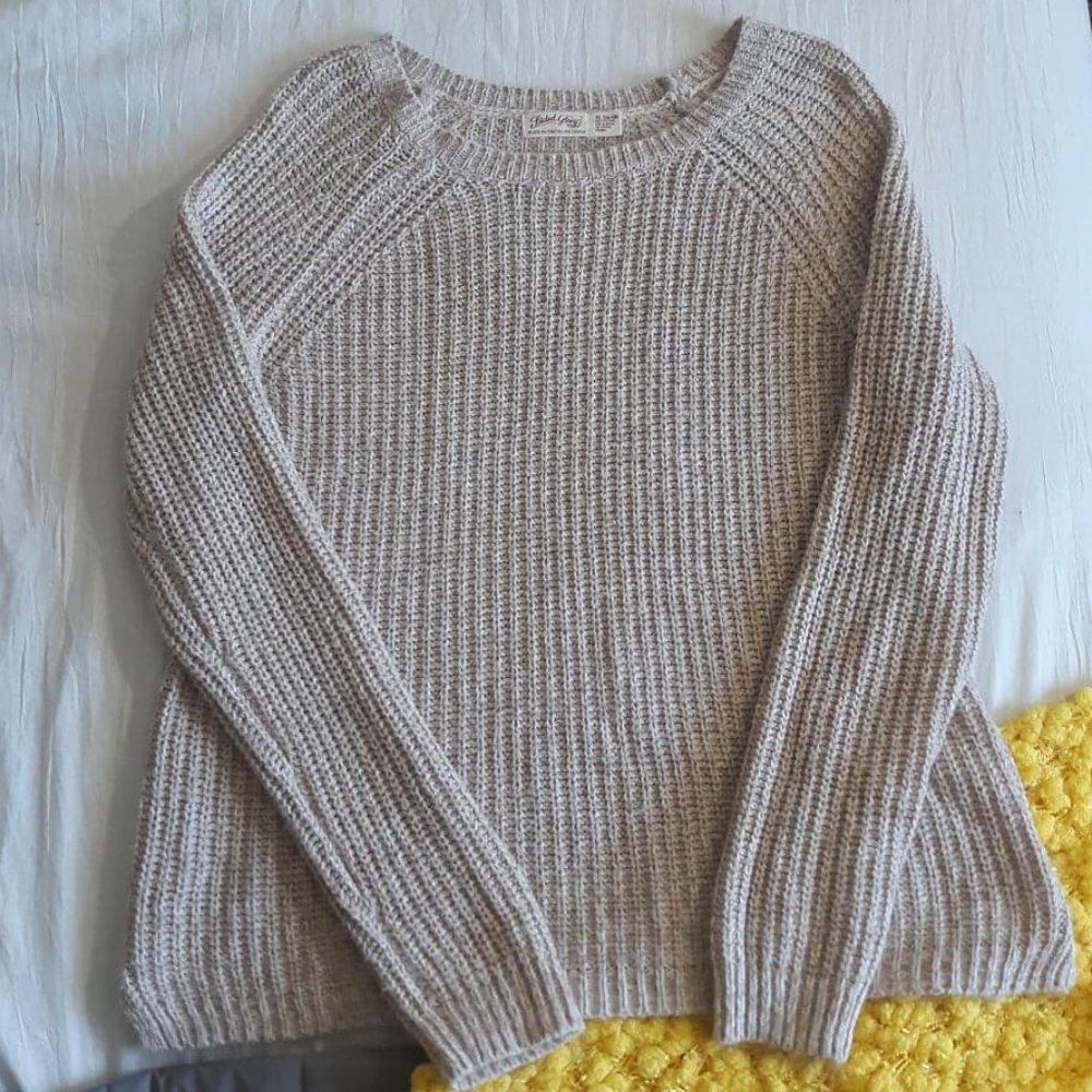 Faded Glory Fall Weather Beige Sweater
